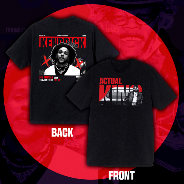 Camiseta Oversized Kendrick Lamar "Actual King"