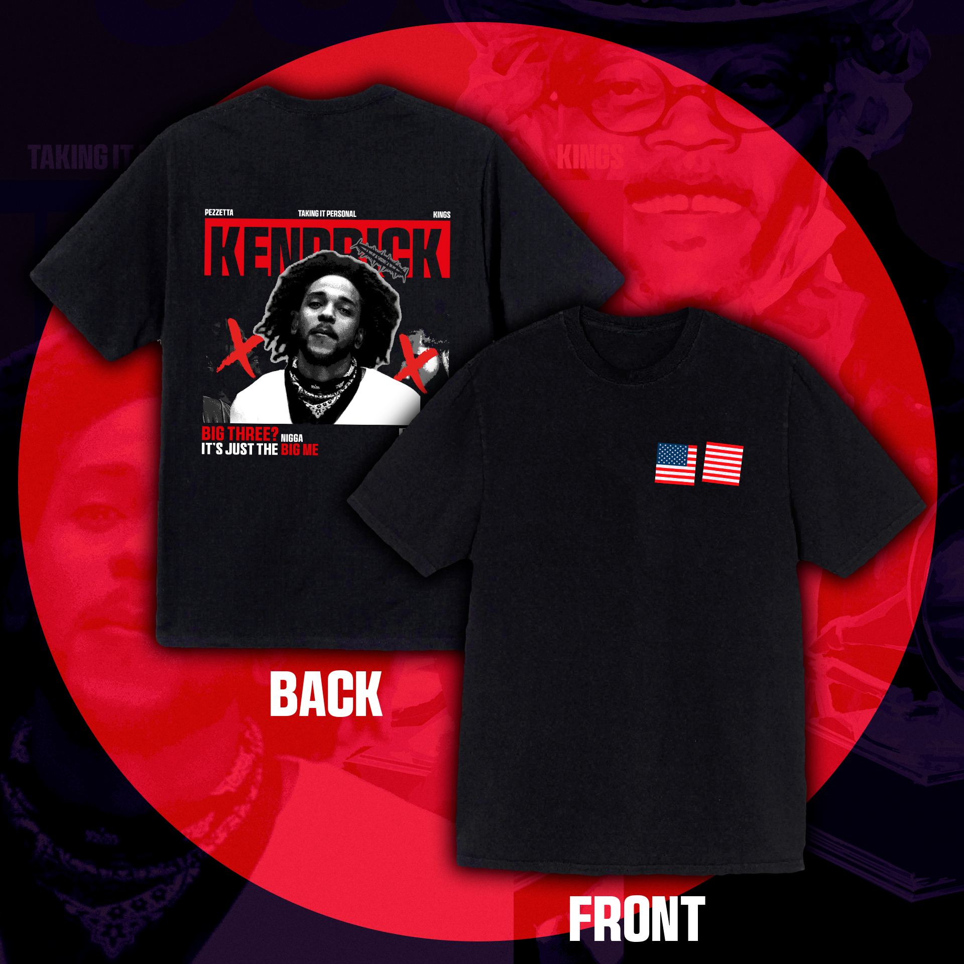 Camiseta Oversized Kendrick Lamar "Actual King"