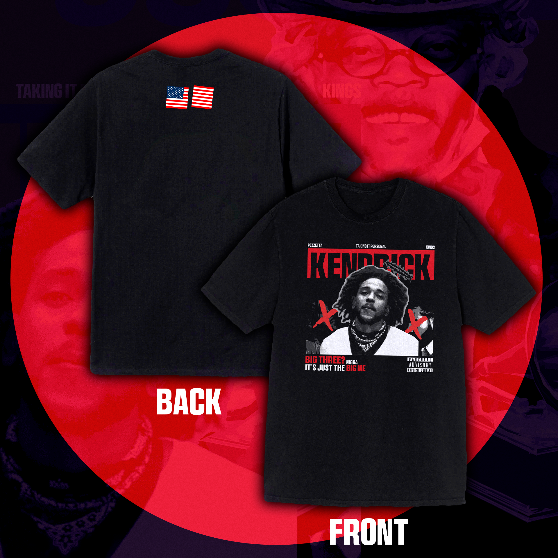 Camiseta Oversized Kendrick Lamar "Actual King"