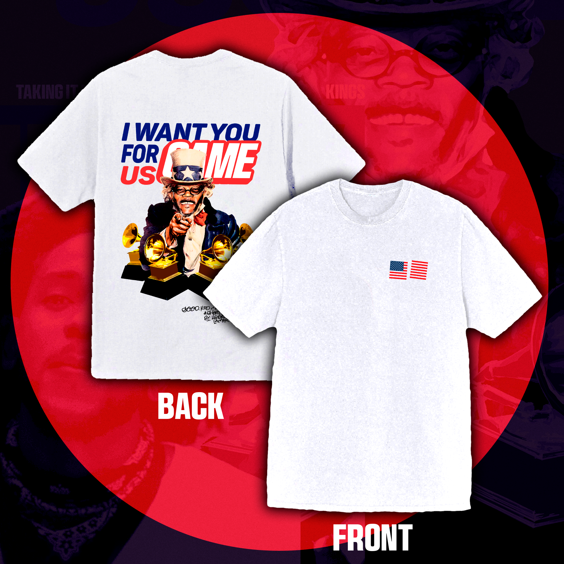 Camiseta Oversized Kendrick Lamar "Actual King II"