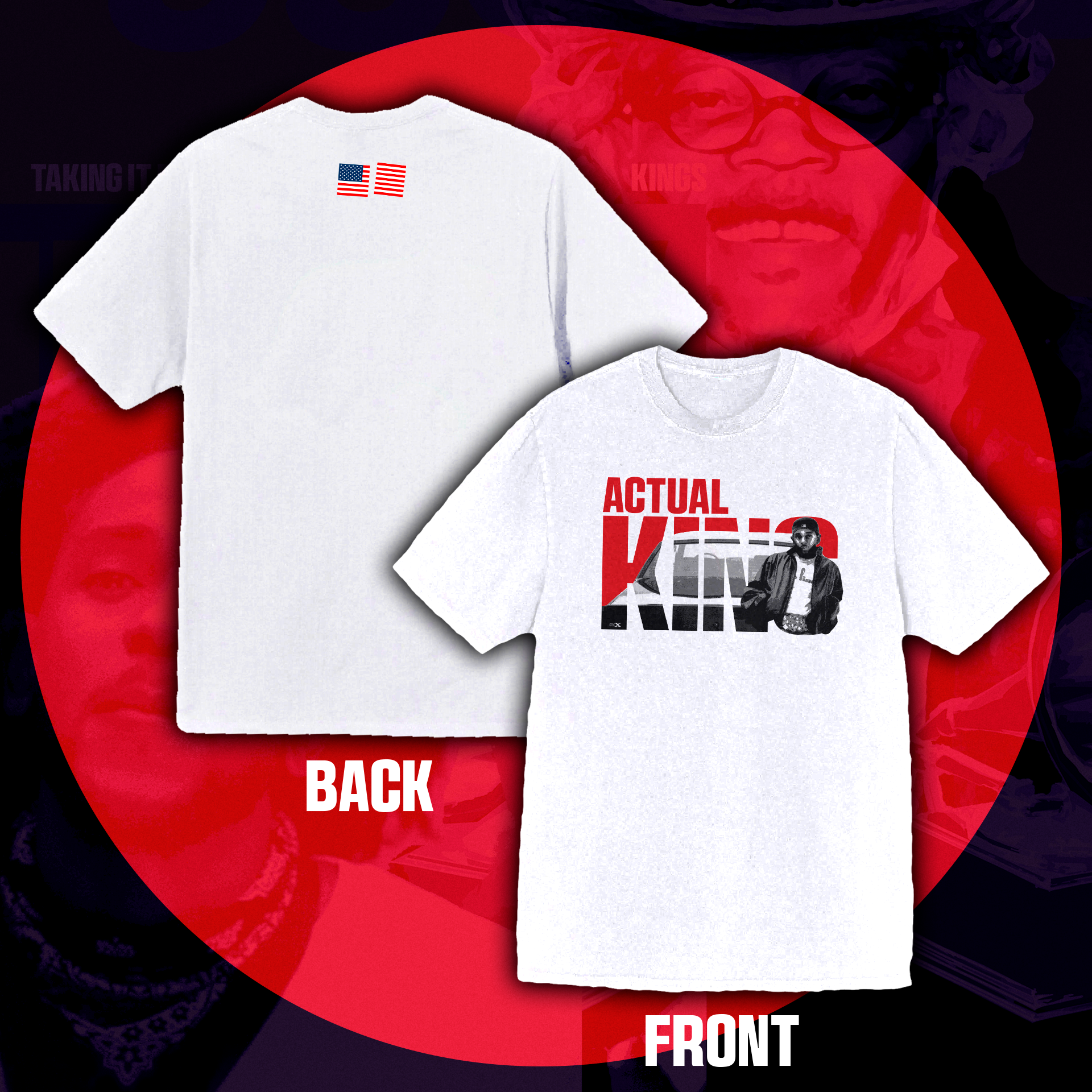 Camiseta Oversized Kendrick Lamar "Actual King II"