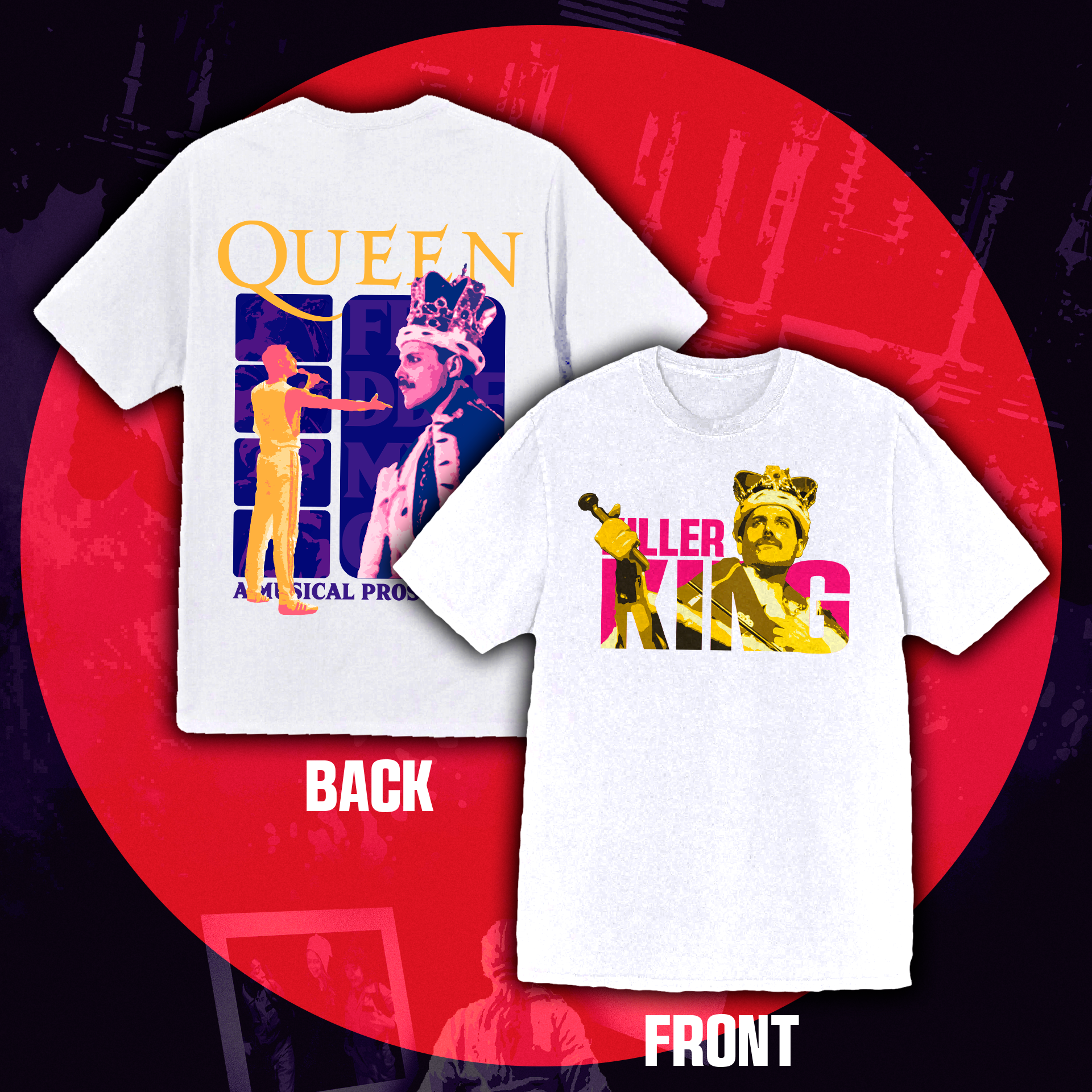 Camiseta Oversized Freddie Mercury "Killer King"