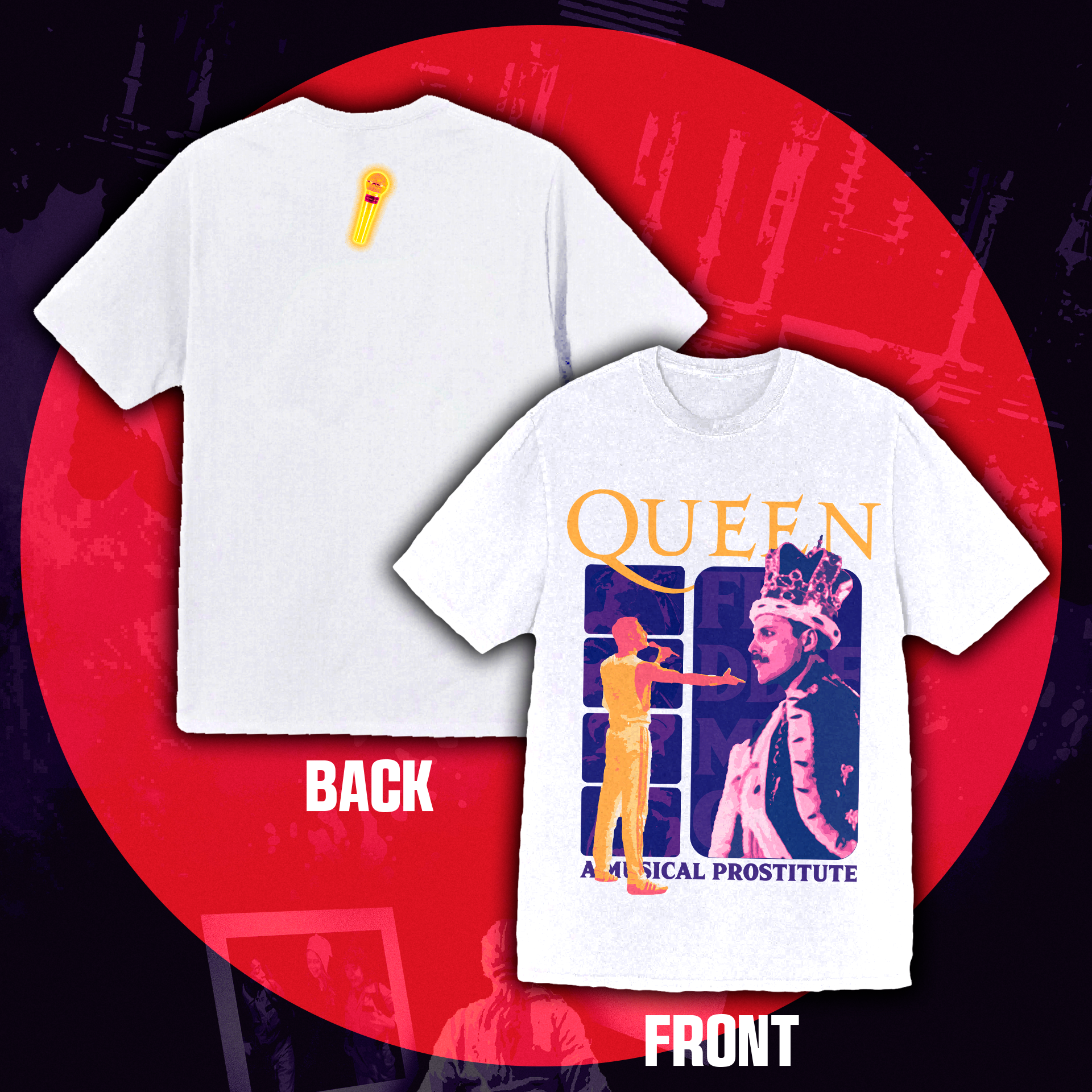 Camiseta Oversized Freddie Mercury "Killer King"