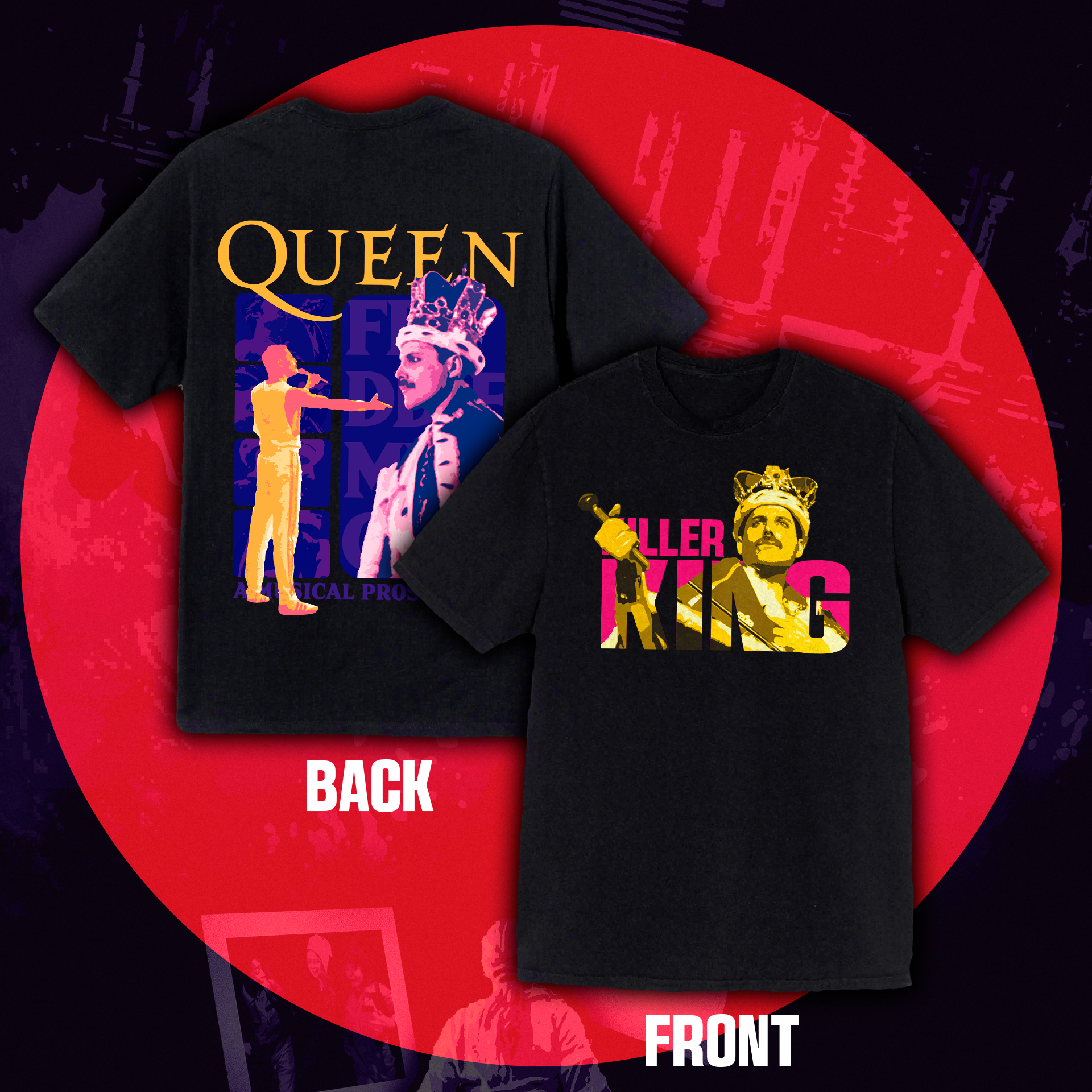 Camiseta Oversized Freddie Mercury "Killer King"
