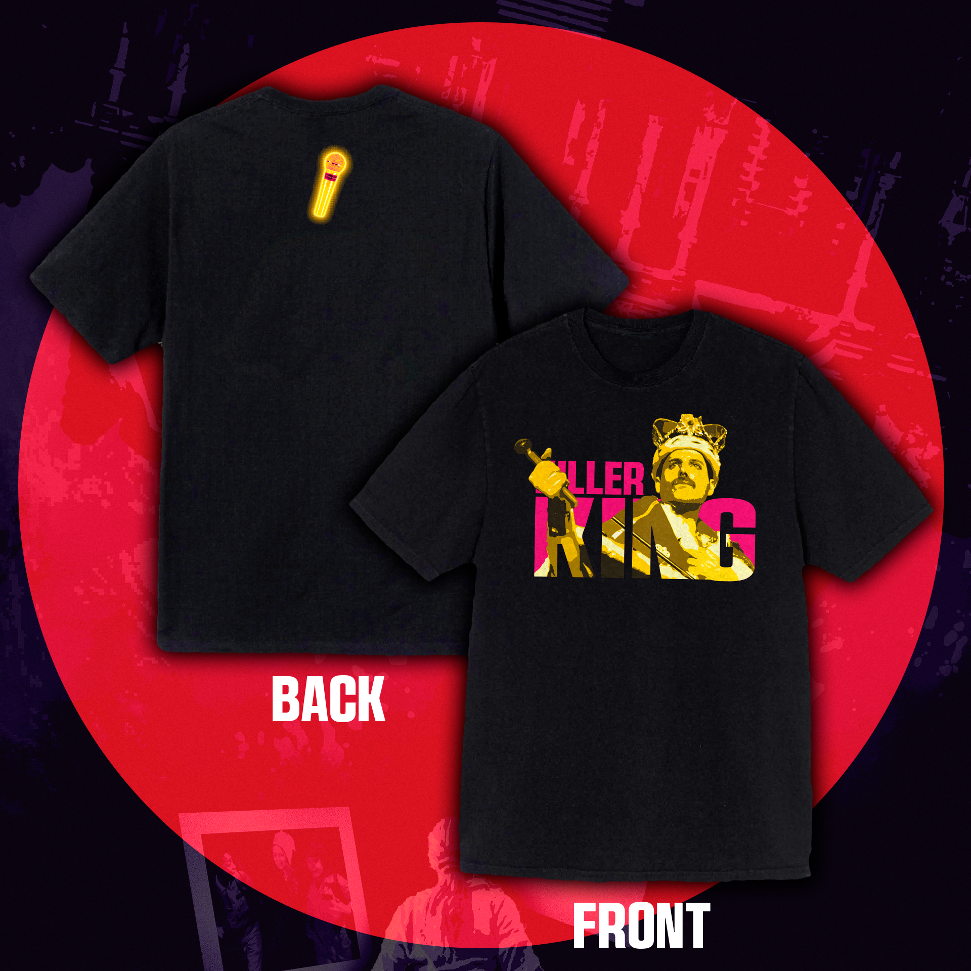 Camiseta Oversized Freddie Mercury "Killer King"