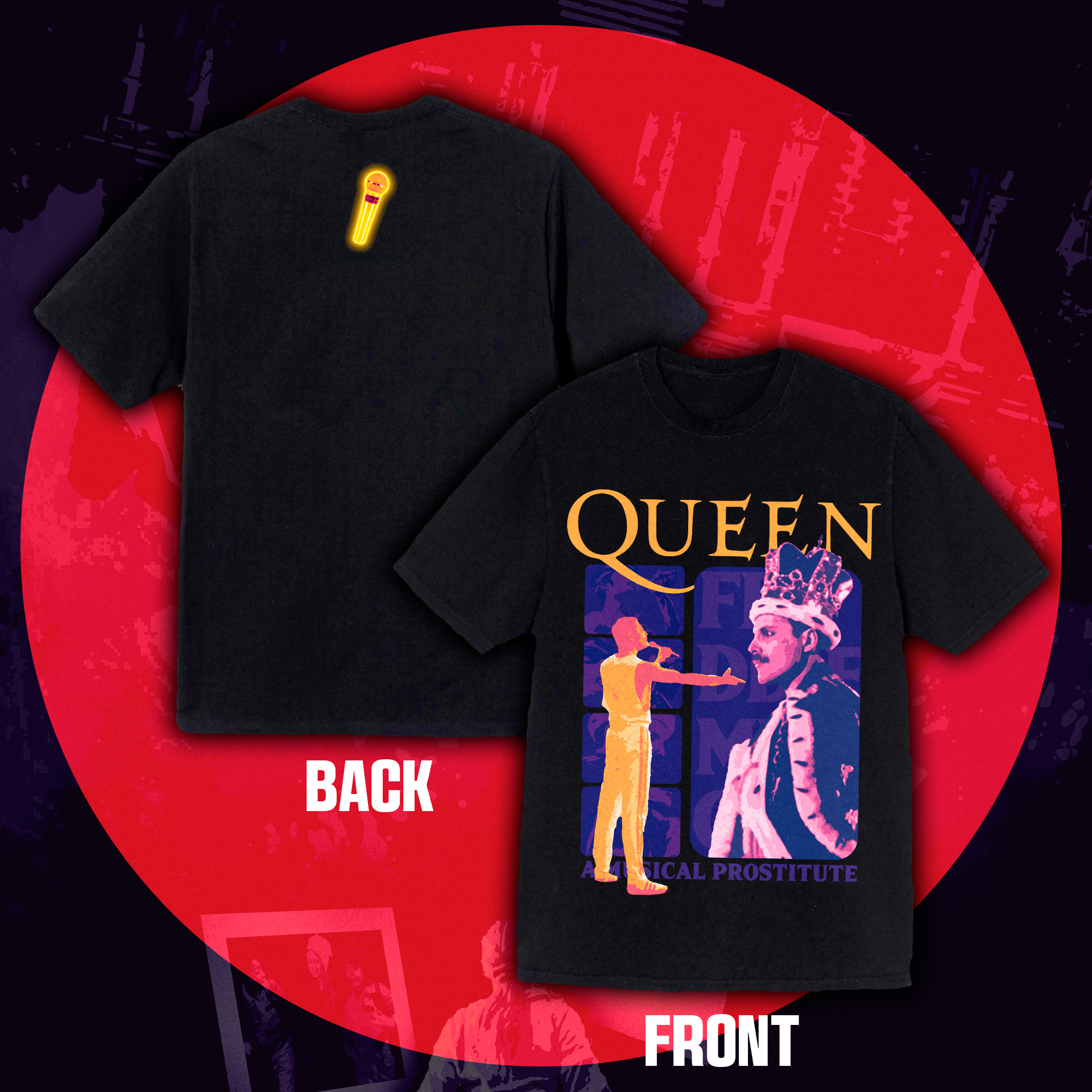 Camiseta Oversized Freddie Mercury "Killer King"