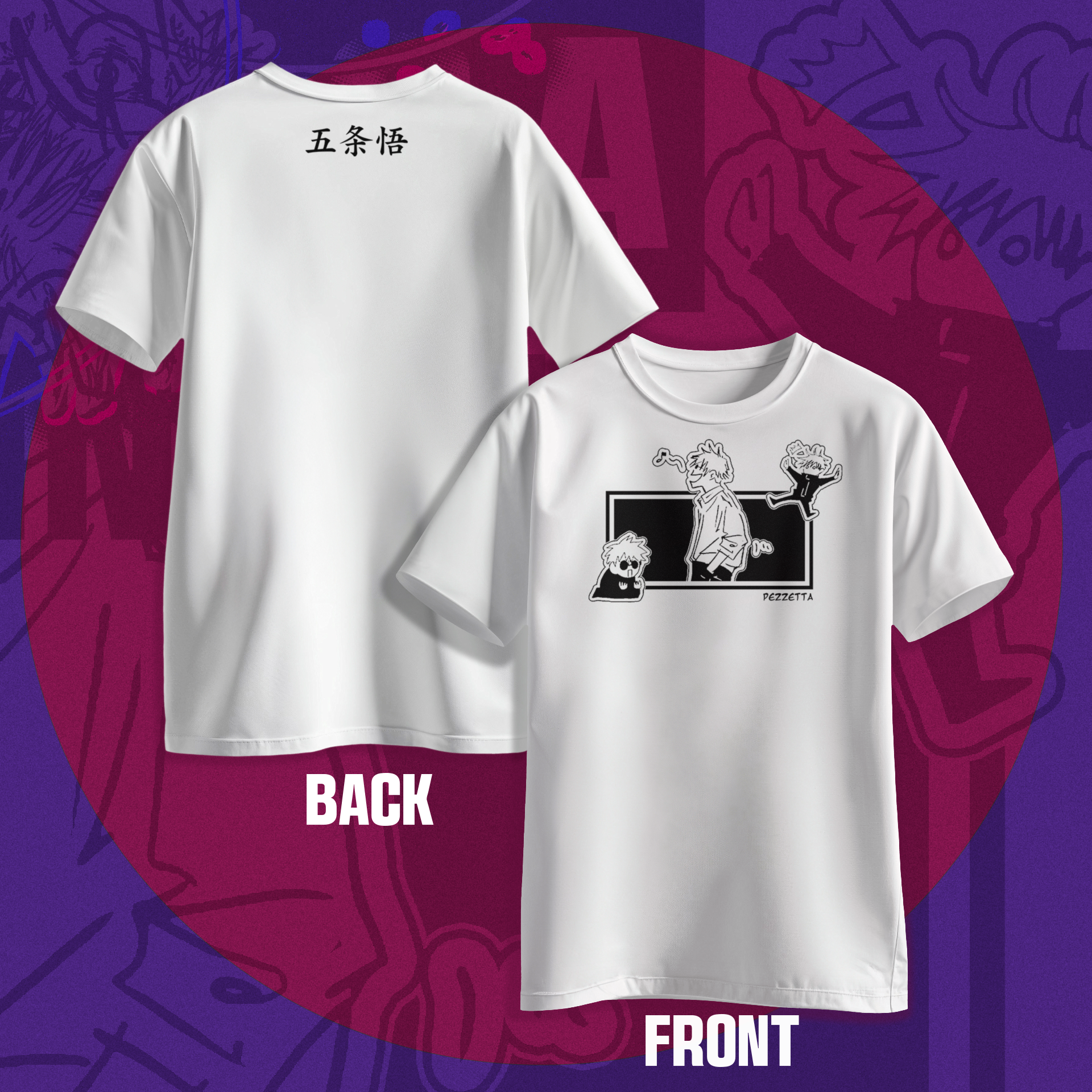 Camiseta Regular Satoru Gojo