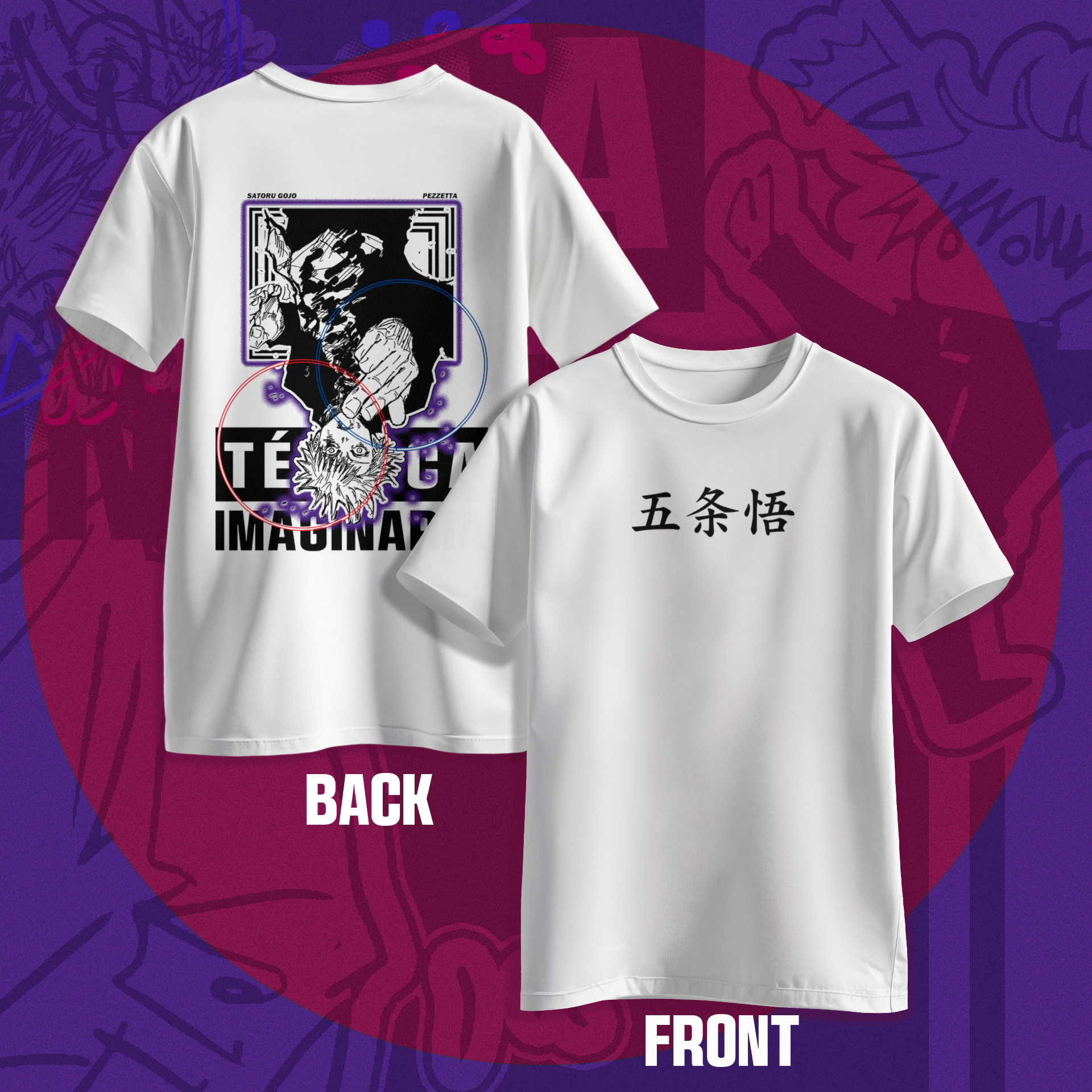 Camiseta Regular Satoru Gojo
