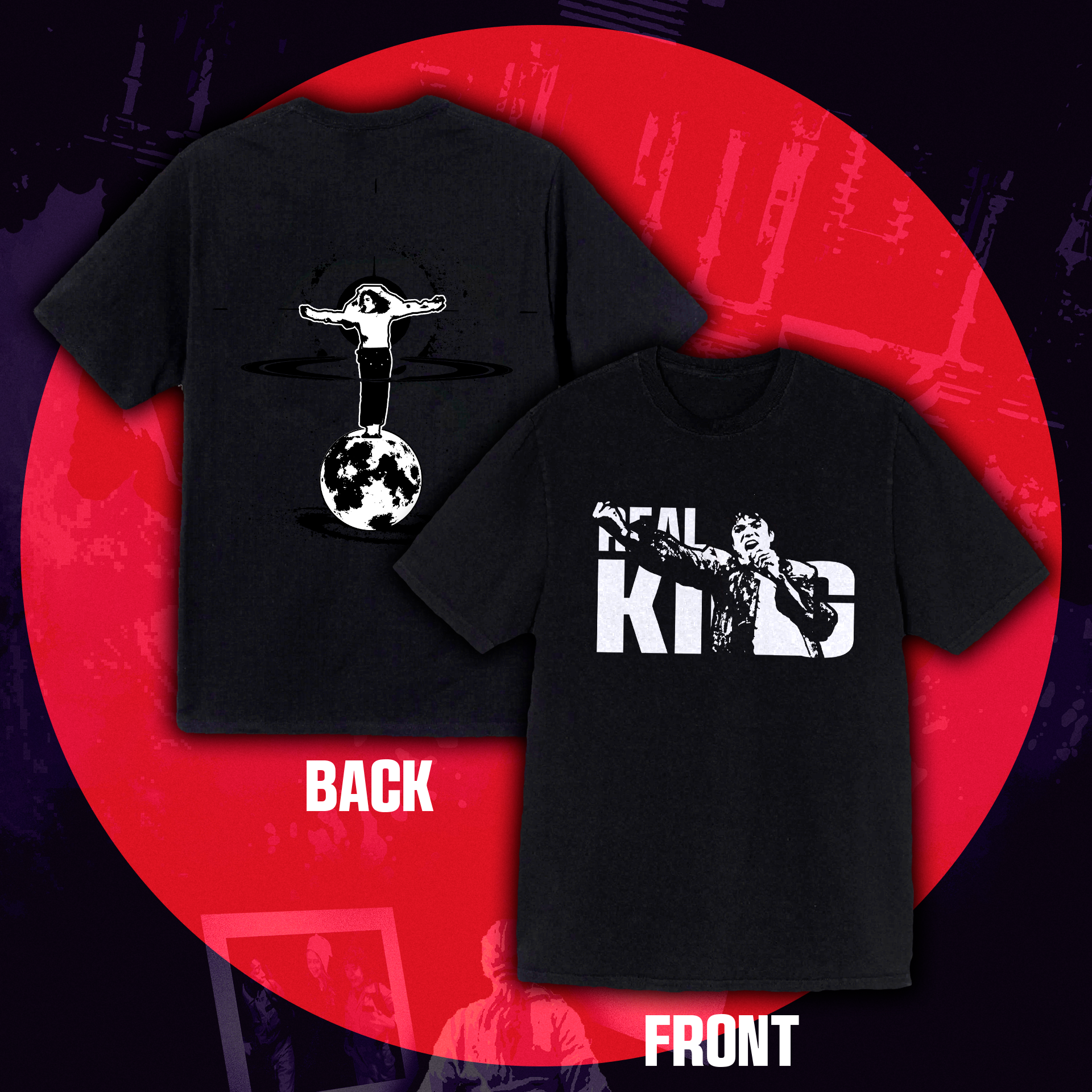 Camiseta Oversized Michael Jackson "Real King II"
