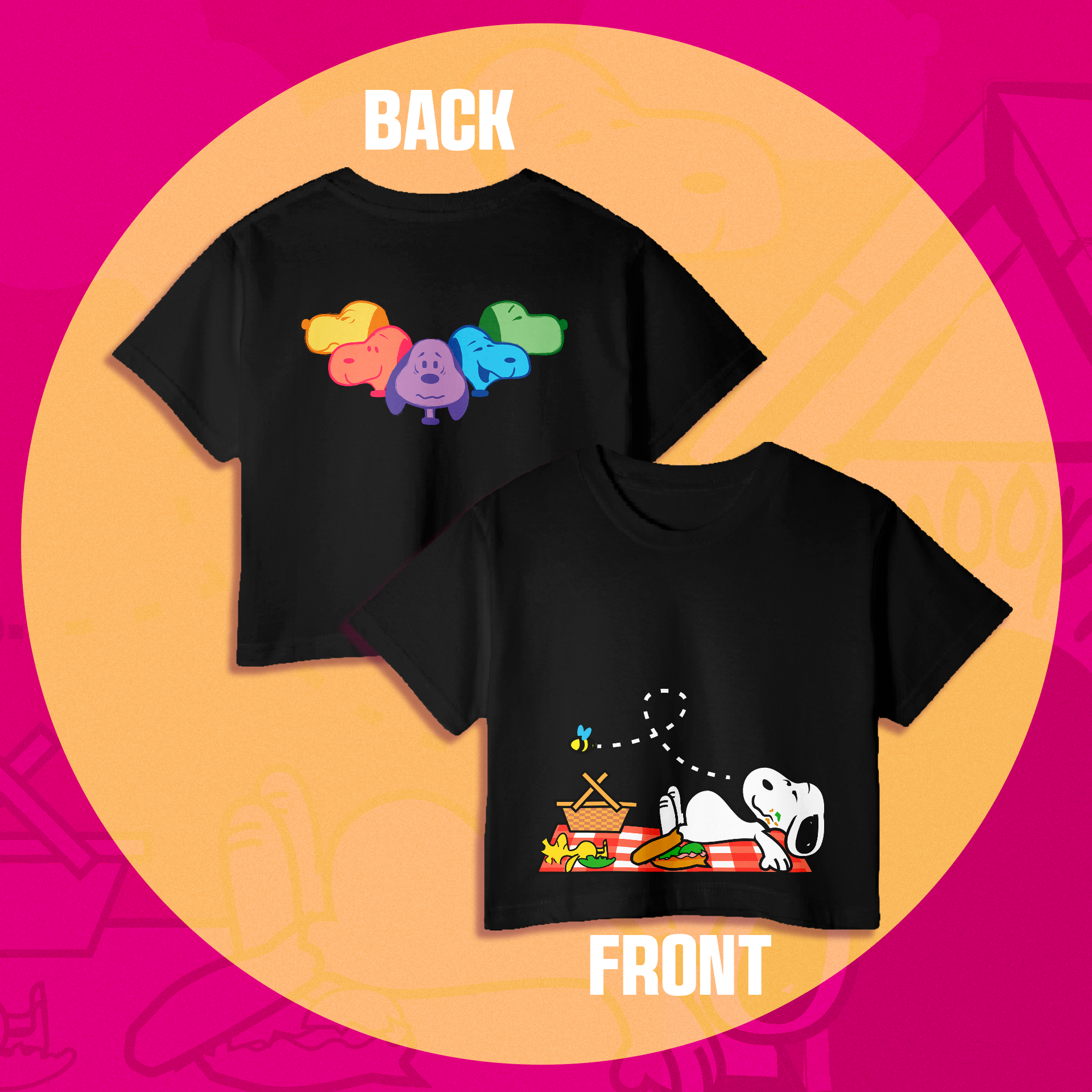 Crop Top Urbano Snoopy