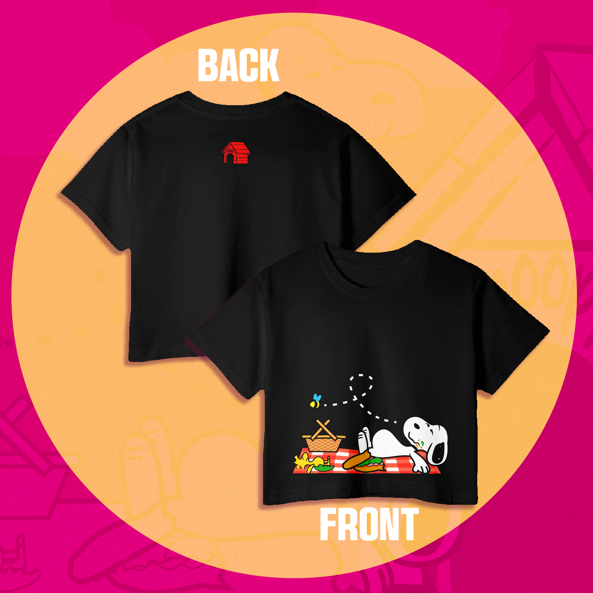 Crop Top Urbano Snoopy
