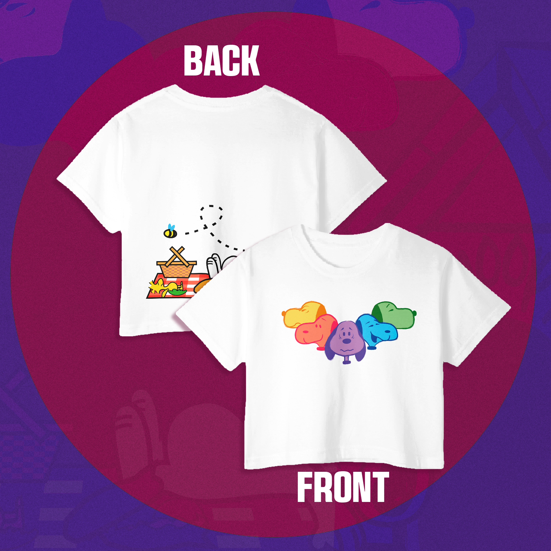 Crop Top Urbano Snoopy