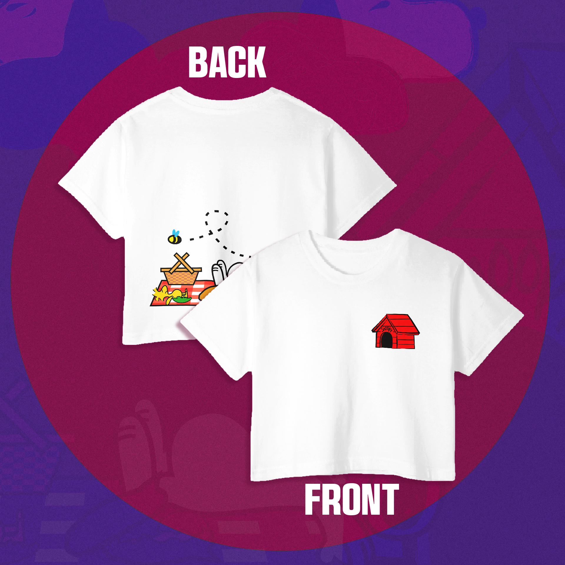 Crop Top Urbano Snoopy