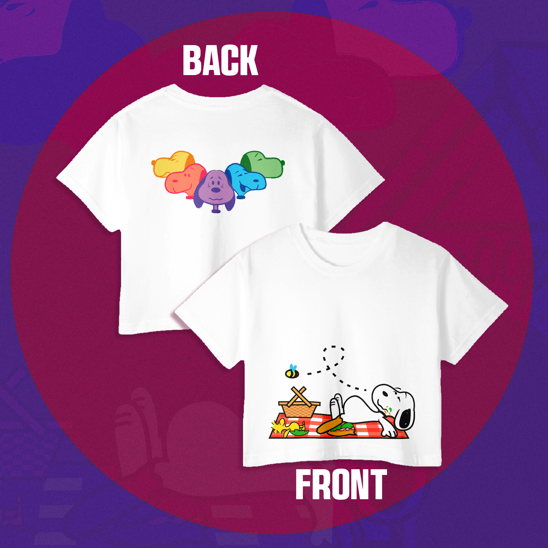 Crop Top Urbano Snoopy