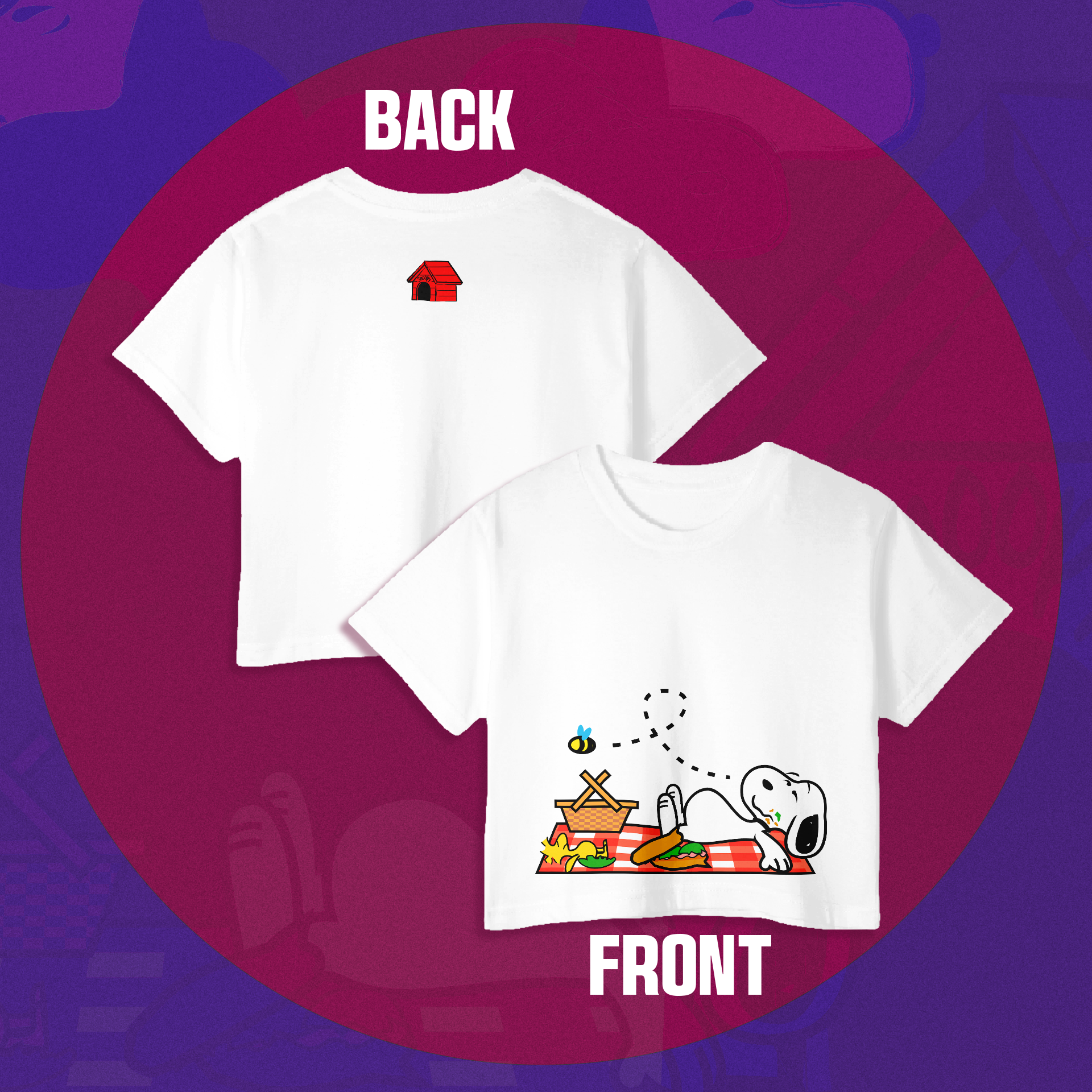 Crop Top Urbano Snoopy