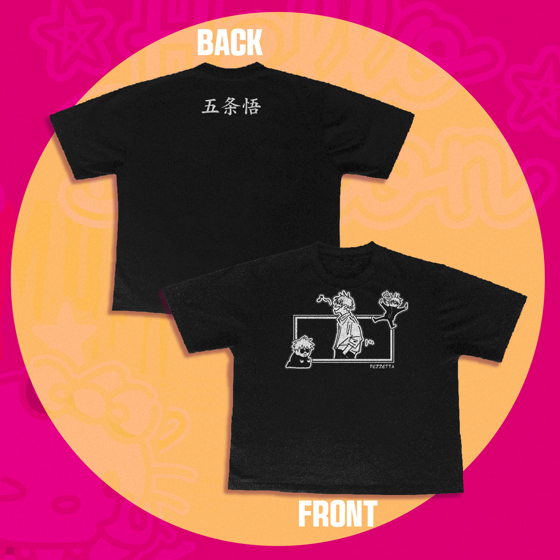Camiseta Boxy Fit Satoru Gojo