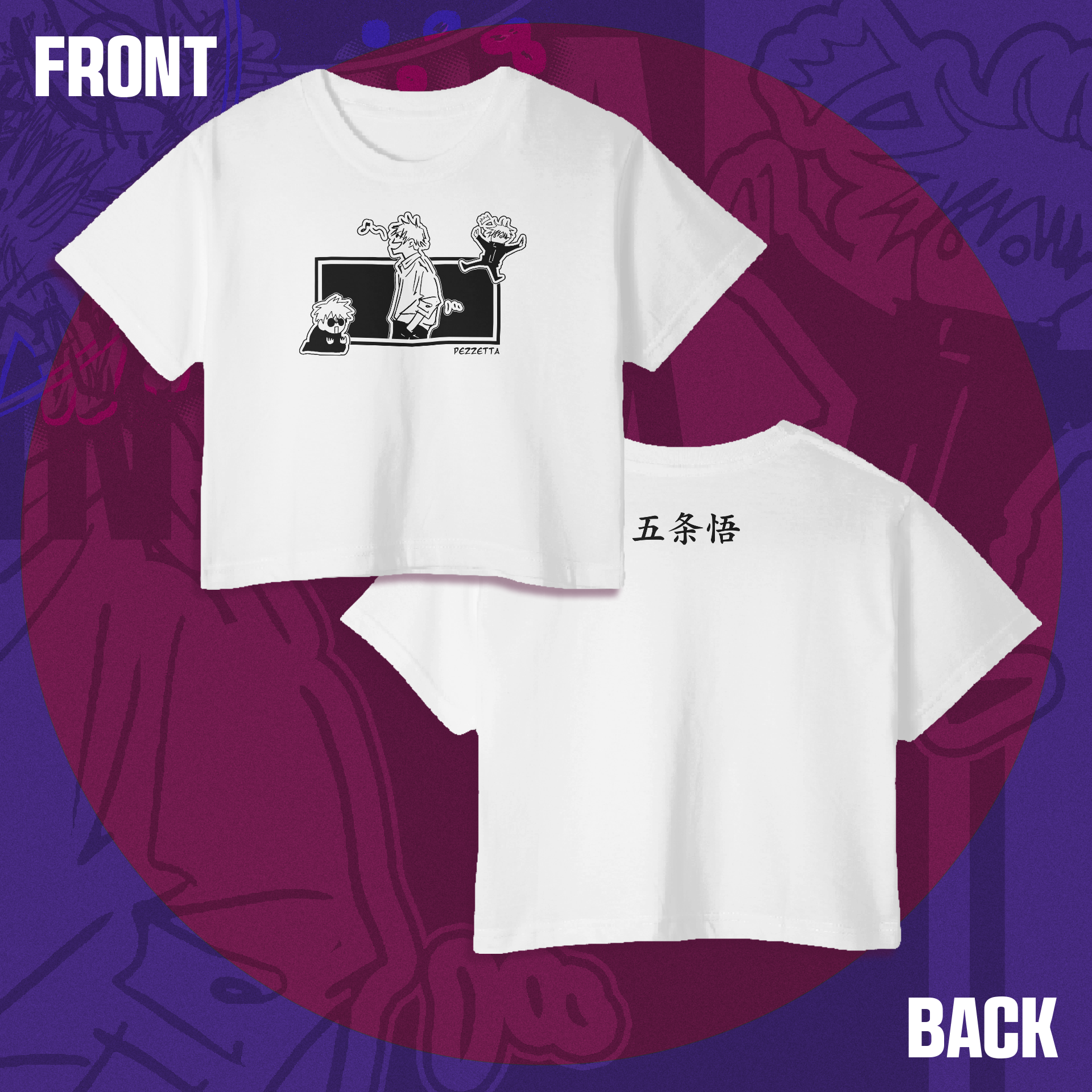 Crop Top Urbano Satoru Gojo