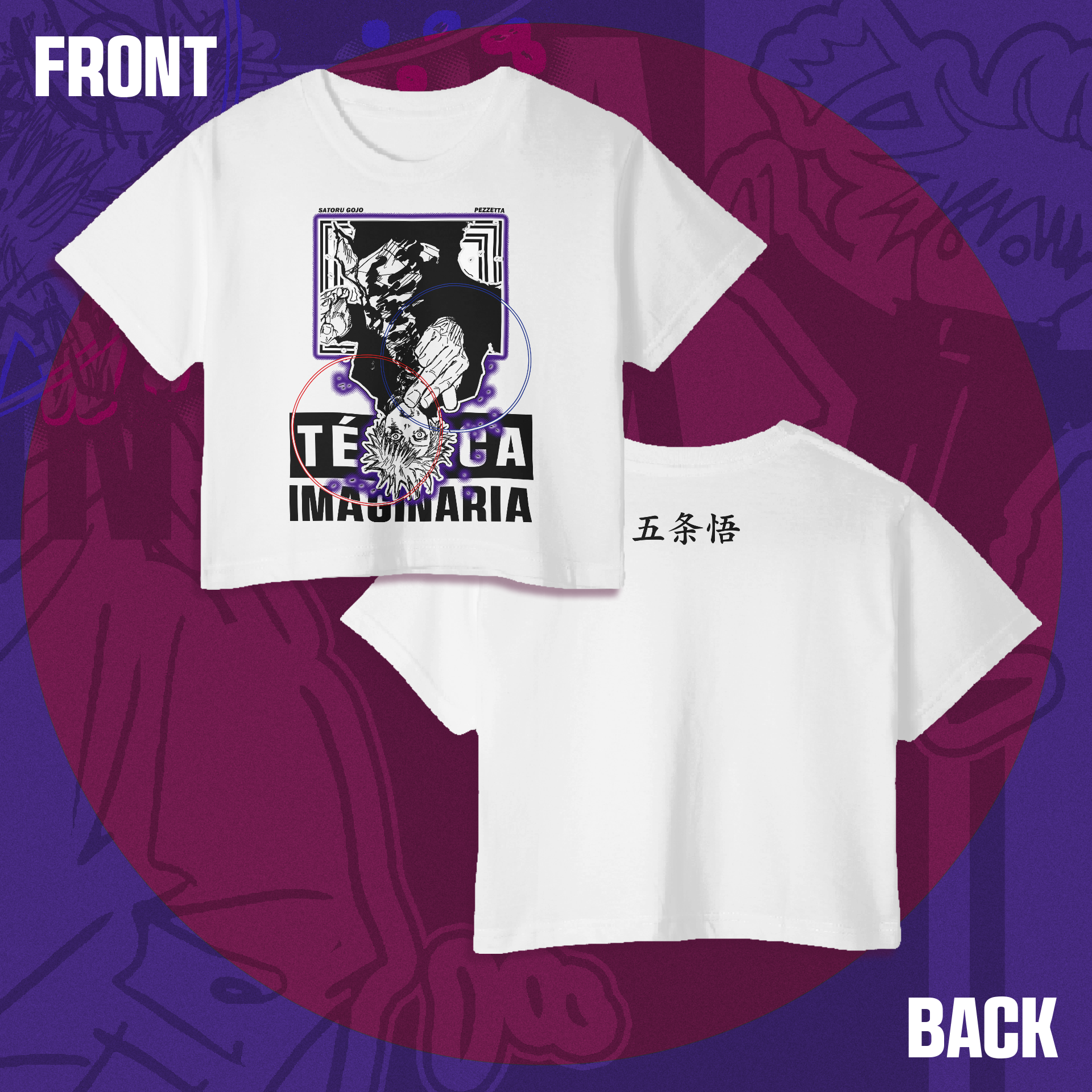 Crop Top Urbano Satoru Gojo