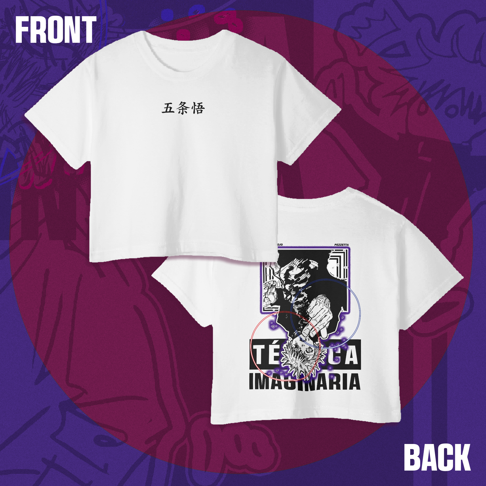 Crop Top Urbano Satoru Gojo