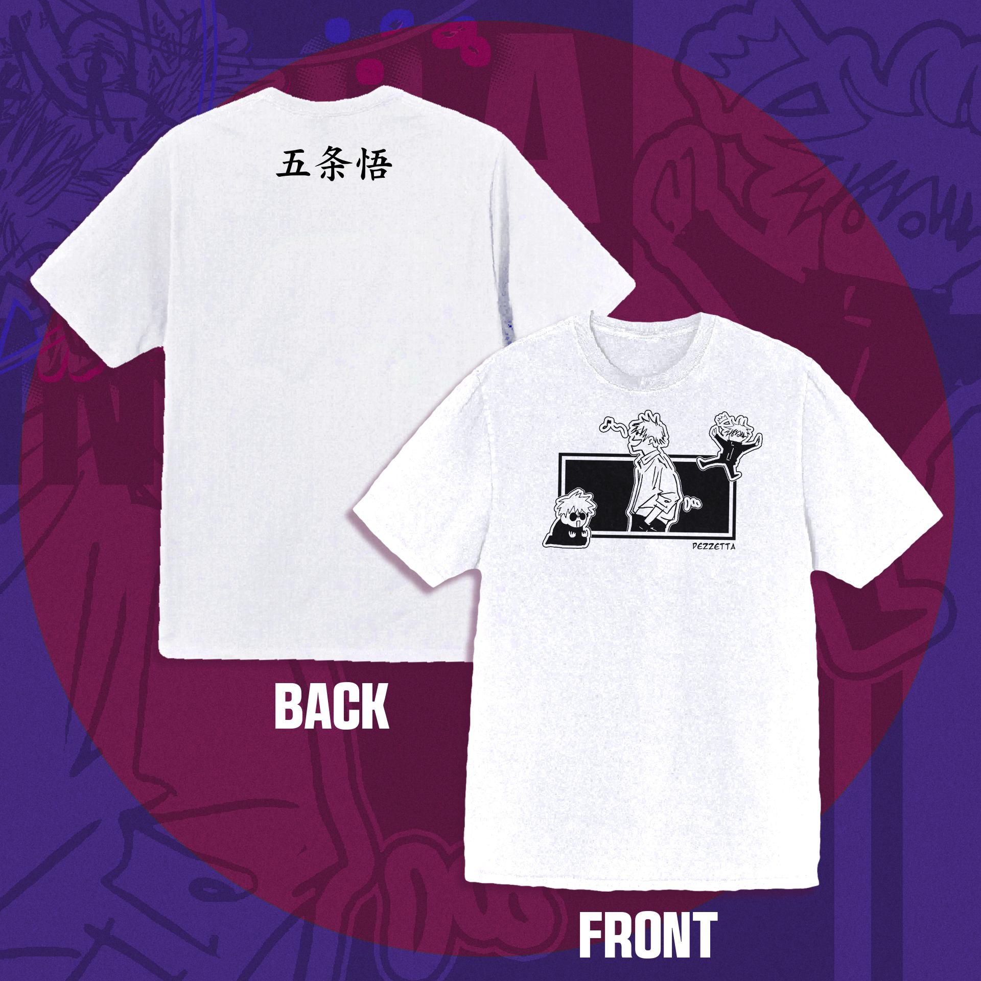 Camiseta Oversized Satoru Gojo