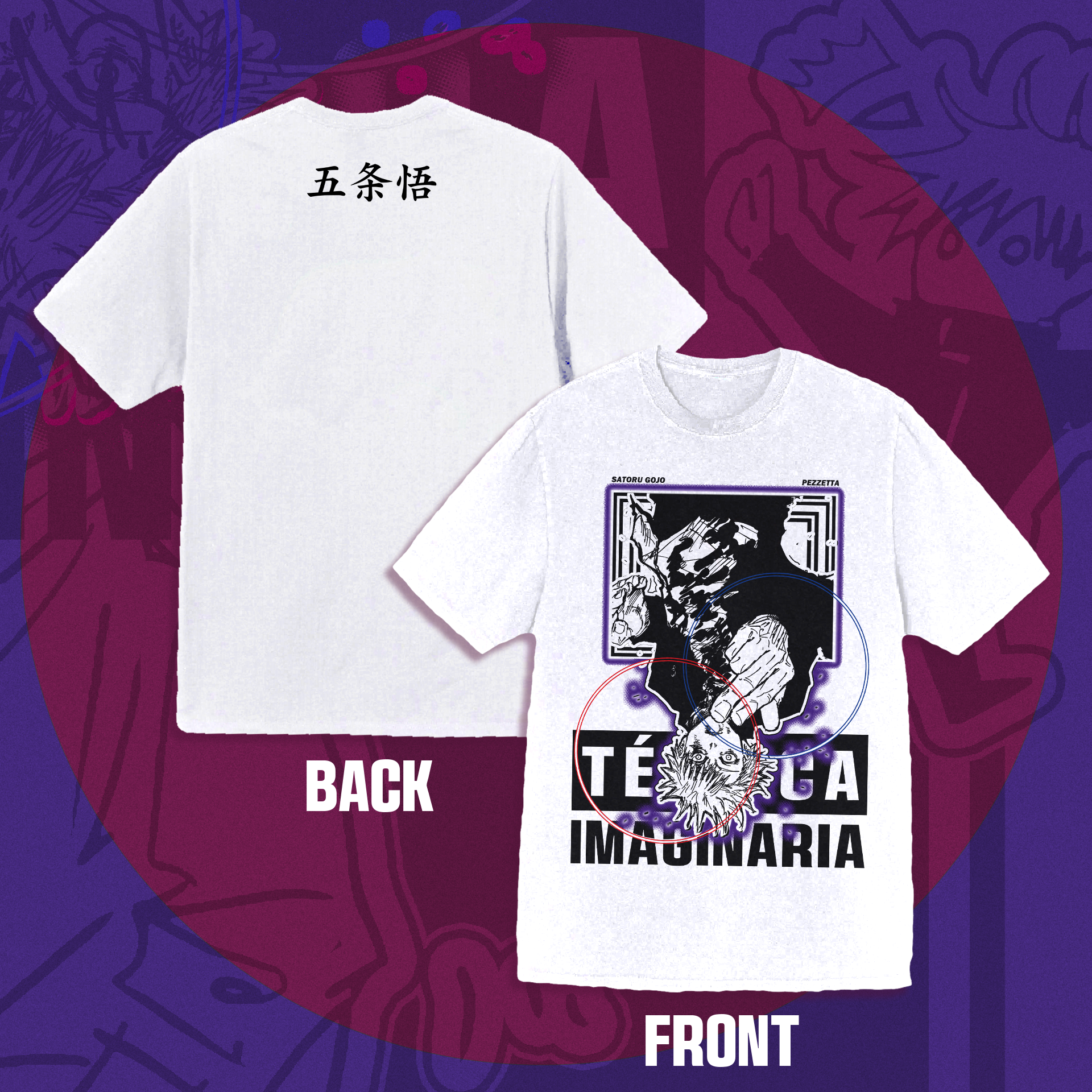 Camiseta Oversized Satoru Gojo