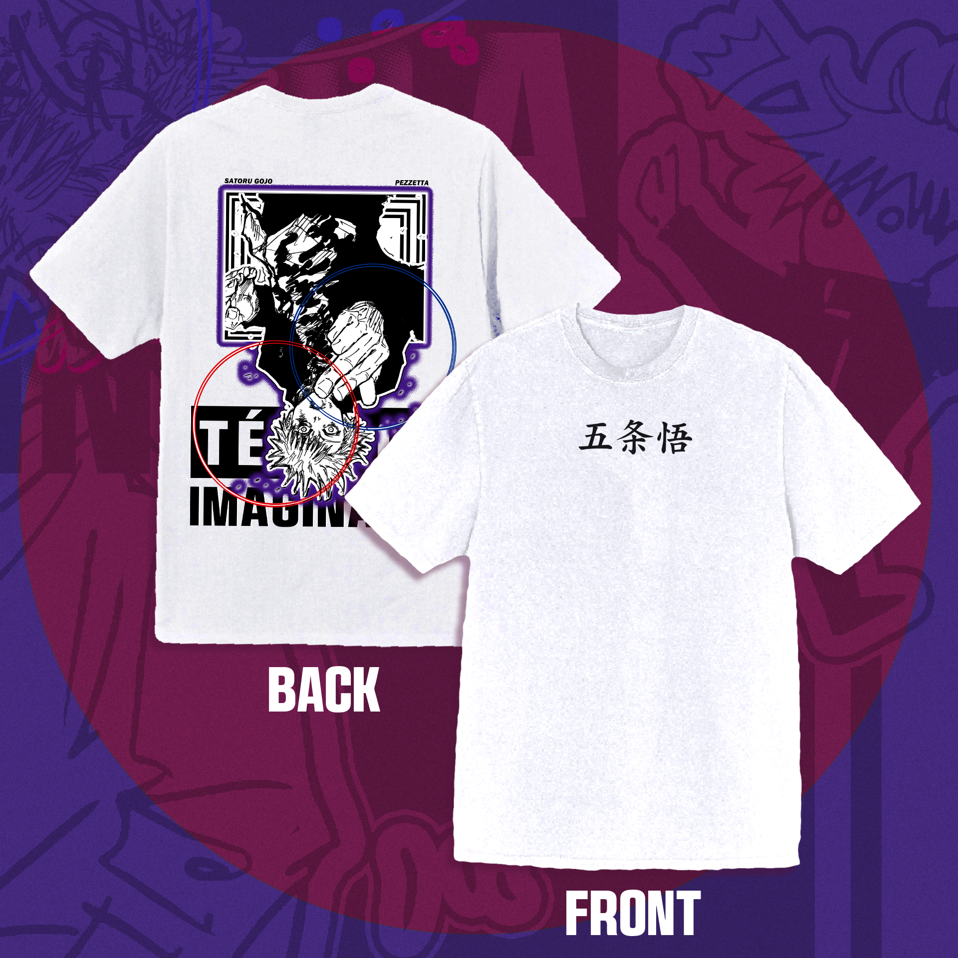 Camiseta Oversized Satoru Gojo