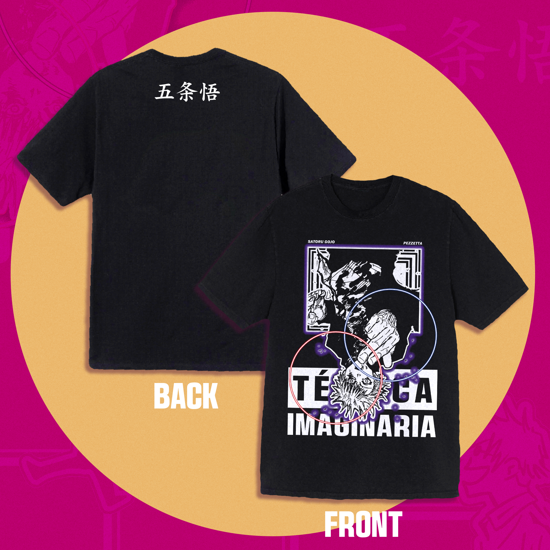 Camiseta Oversized Satoru Gojo
