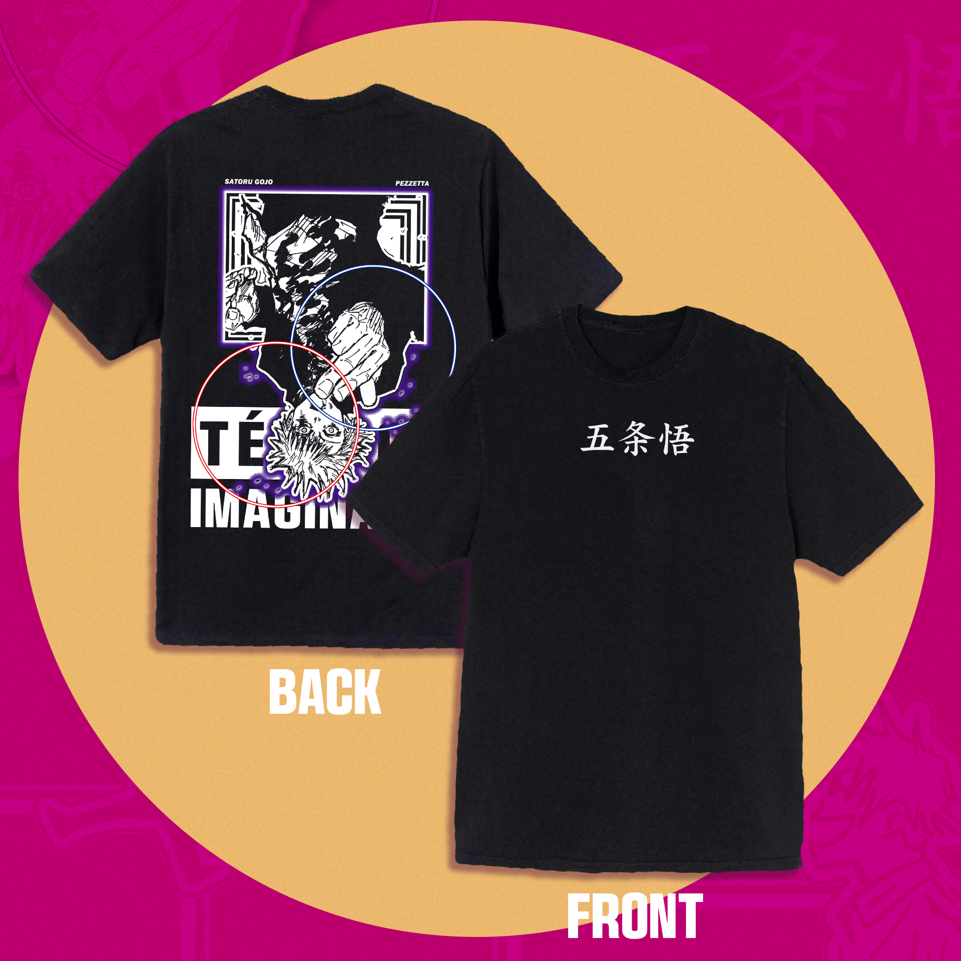 Camiseta Oversized Satoru Gojo
